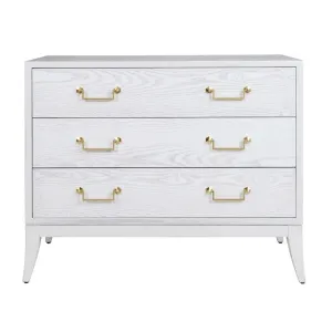 Avis White Washed Chest of Drawers