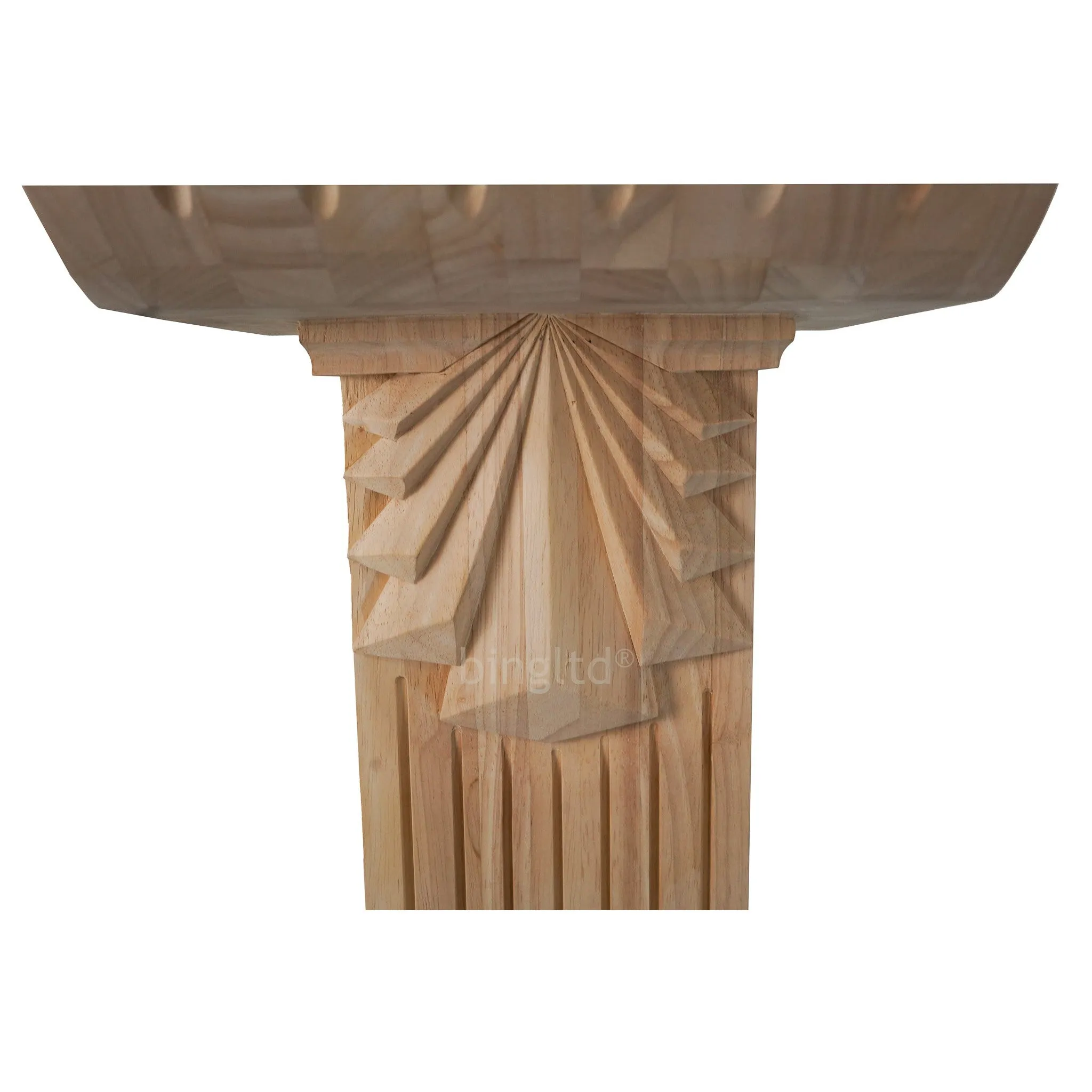 bingltd - 35" Roman Inspired Ionic Style Mantel Fireplace Leg Corbel (FL-001-RW-UNF)