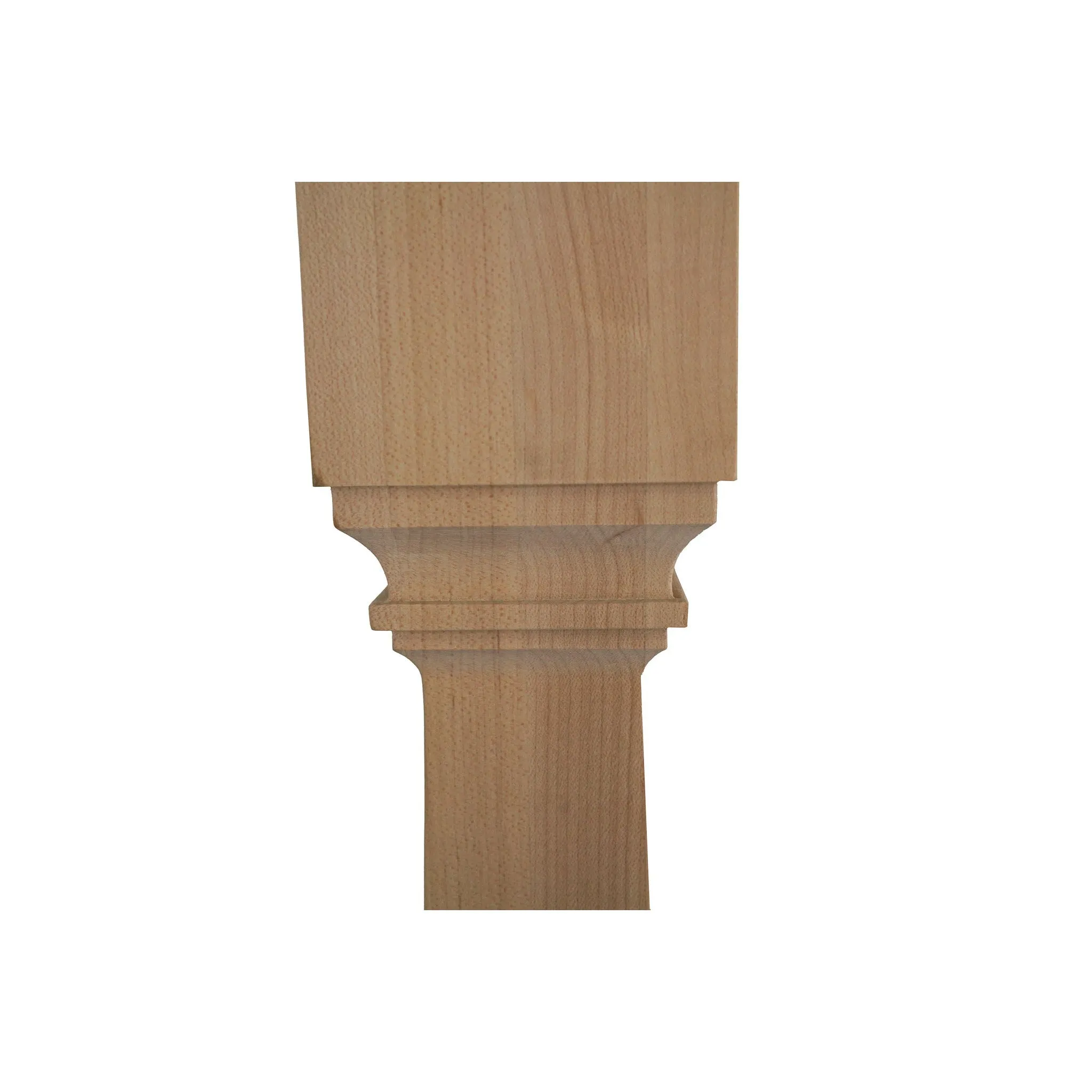 bingltd - 3.5" x 35.3" Fluted Bottom Curve Grooves Kitchen Post (K017-RW-UNF)