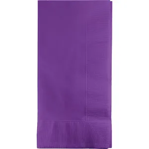 Bulk Pack of 100 Amethyst Dinner Napkins 2Ply 1/8Fld