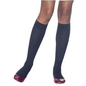 Casual Cotton Socks For Women, Calf, 15-20, Size B, Black