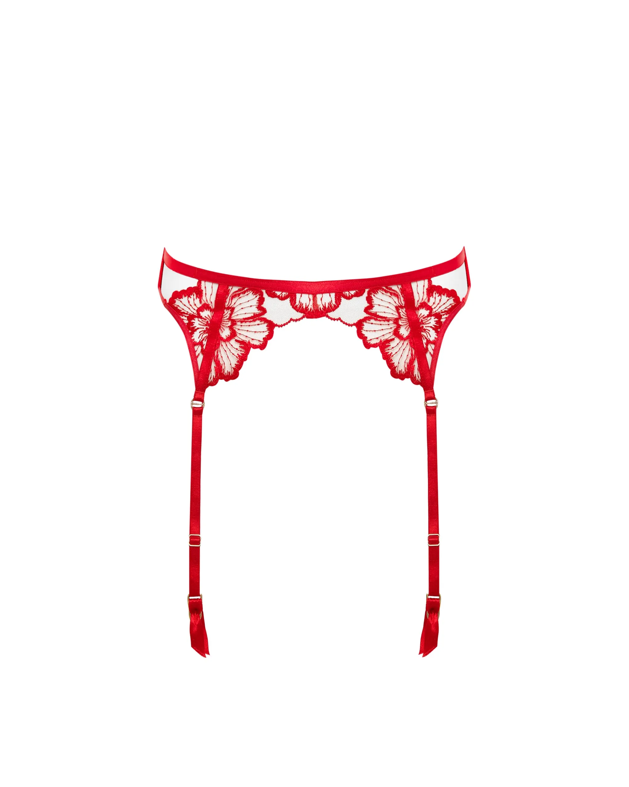 Catalina Suspender Red/Sheer