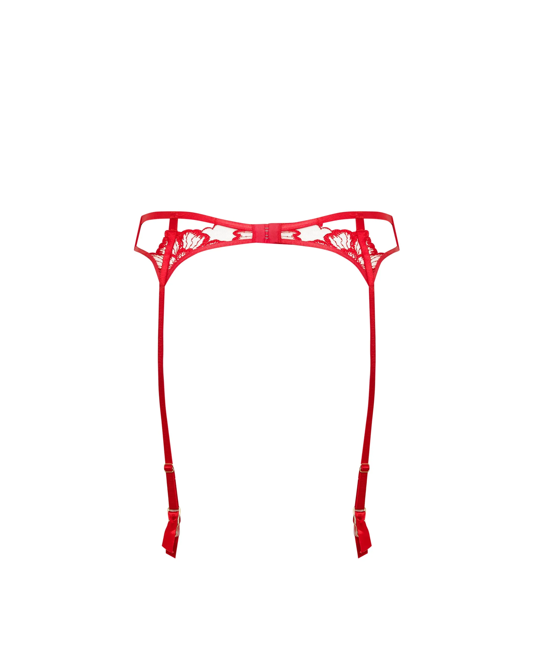 Catalina Suspender Red/Sheer