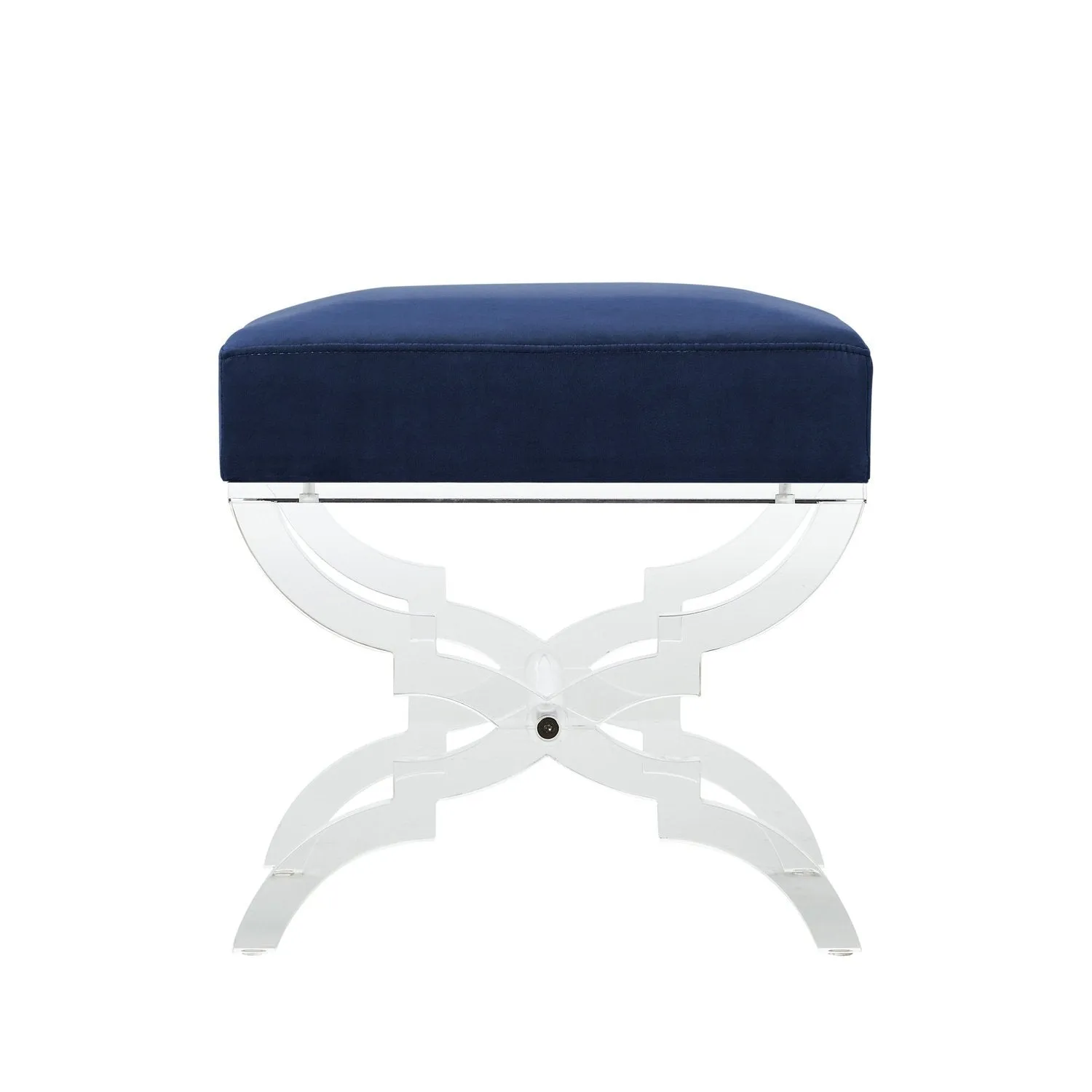 Giselle Velvet X-Leg Ottoman