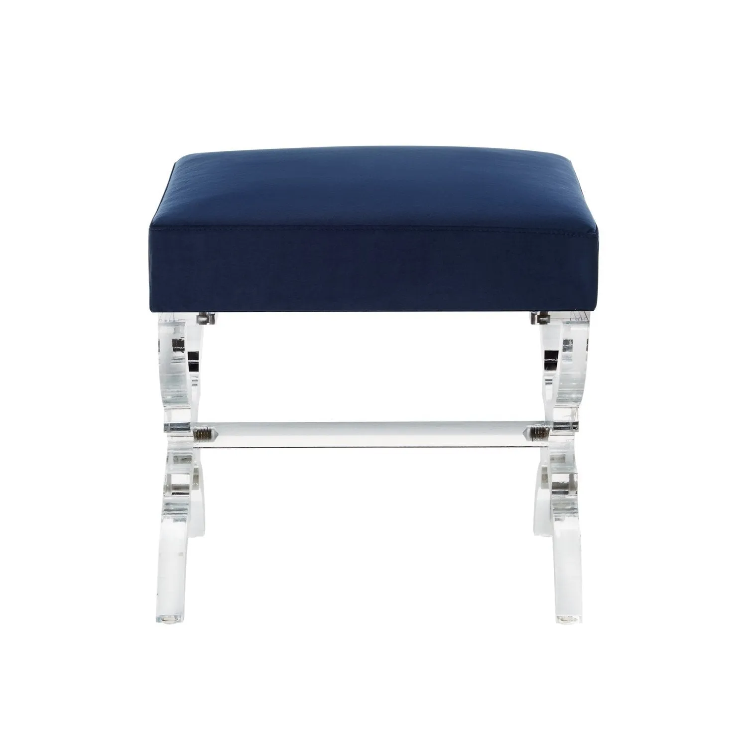 Giselle Velvet X-Leg Ottoman