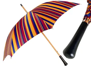 Handcrafted Multi-Color Striped Umbrella