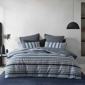 Mason Indigo Quilt Cover Set by Logan & Mason