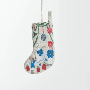 Mini Stocking Nutcracker Ornament