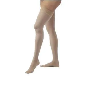 Opaque Women's Thigh-High Extra-Firm Compression Stockings Small, Silky Beige