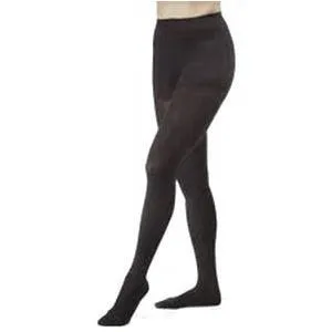 Opaque Women's Waist-High Moderate Compression Pantyhose Small, Black