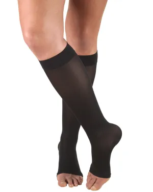 ReliefWear Women's Opaque Knee High Open Toe 20-30