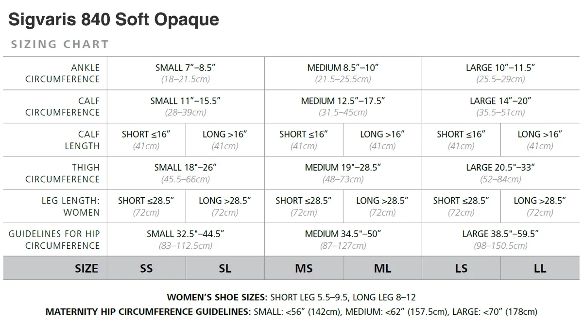 Sigvaris Soft Opaque Knee 30-40 mmHg