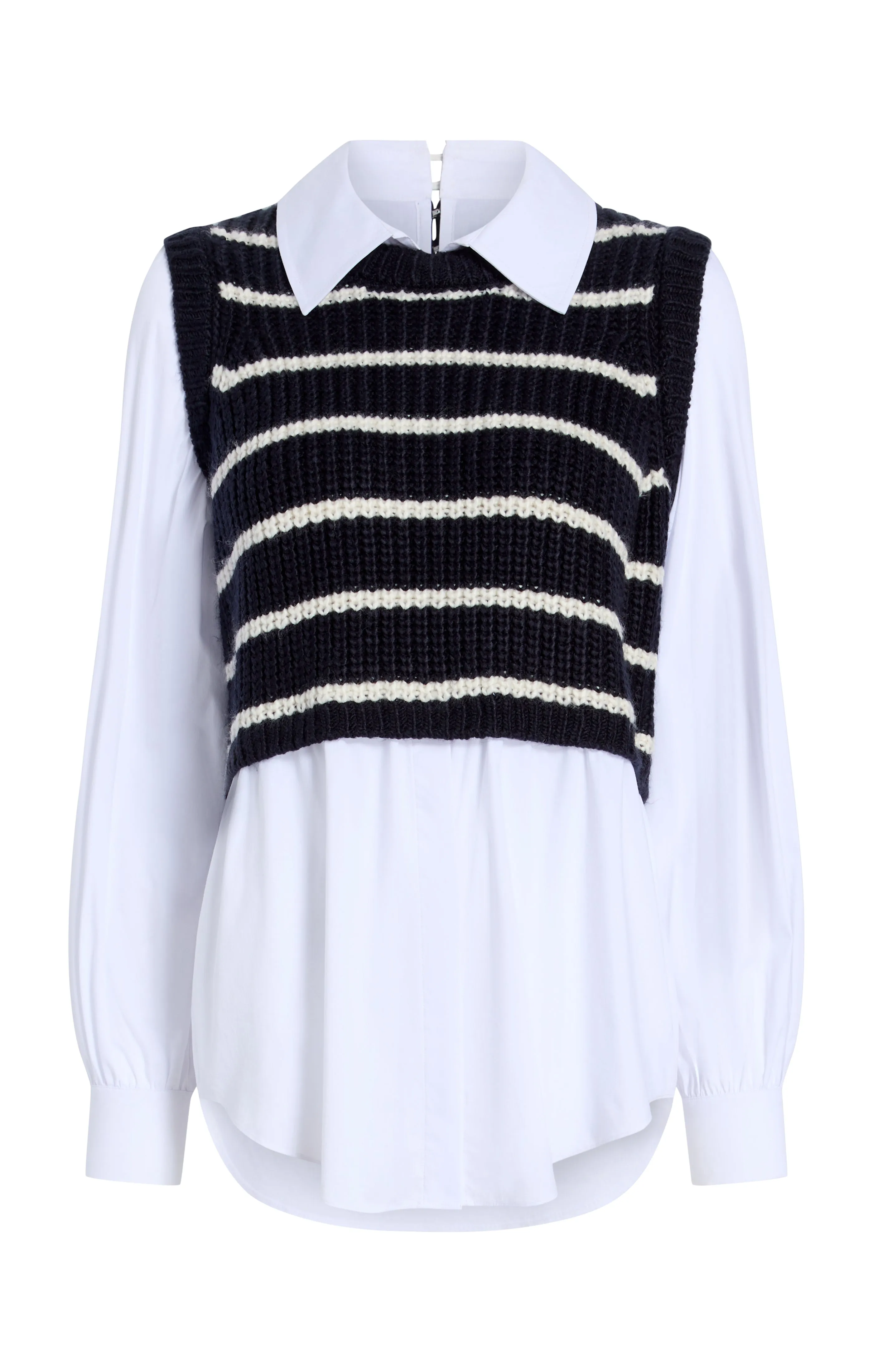 Striped Mara Shaker Pullover