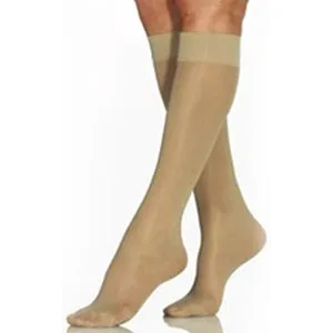 Ultrasheer Knee-High Extra Firm Compression Stockings X-Large Full Calf, Natural