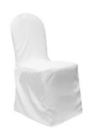 White Polyester Banquet Chair Cover - Buy